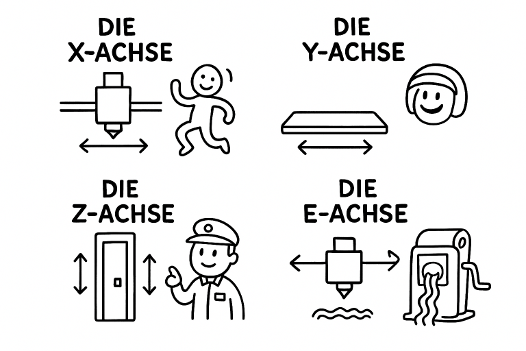 Achsen 3d Drucker